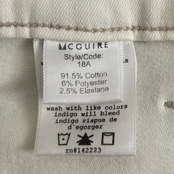 McGuire Isabeli Mid Rise Lace-Up White Skinny Jeans - Picture 10 of 10